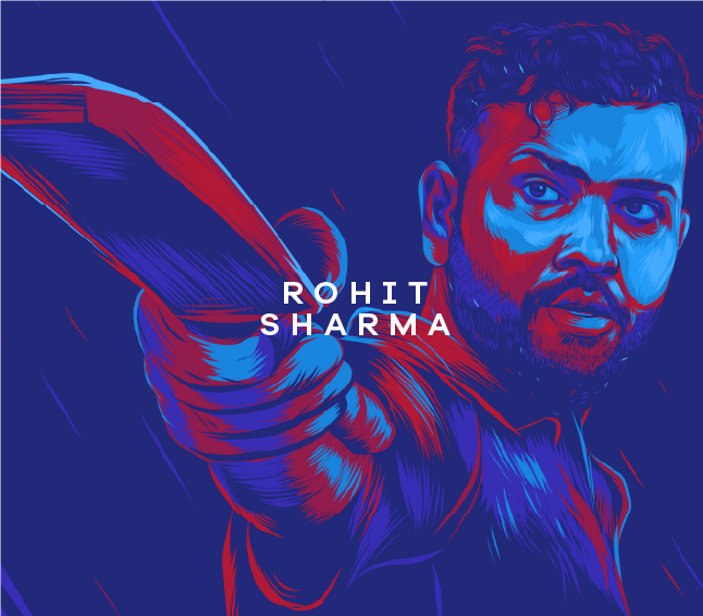 Good Hope Hitman Rohit Sharma Abstract Pop Art Poster 300 GSMMatte Paper  13x19inch Multicolor  Amazonin Home  Kitchen